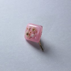 レジン花パーツのポニーフック 1枚目の画像