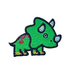 刺繍ワッペン 恐竜【トリケラトプス】 ワッペン・アップリケ MONSTER 