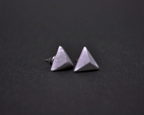 香りまとう陶のピアス~Antique series~ 【kira】gray ピアス（その他