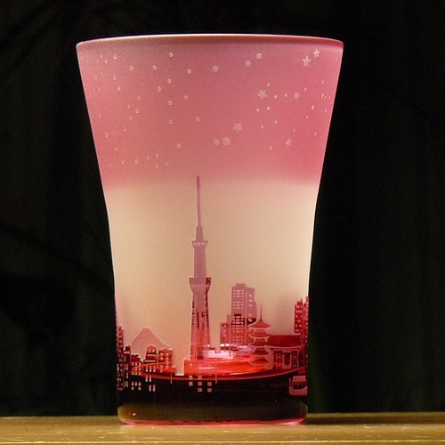 星降る街のタンブラー １２星座 ピンク 1個 グラス カップ 酒器 すみれ工房 通販 Creema クリーマ ハンドメイド 手作り クラフト作品の販売サイト