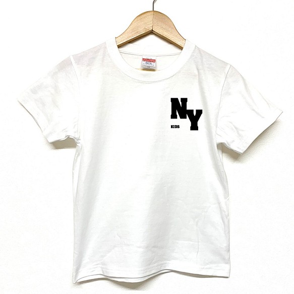 Tシャツ 『 KIDS 』 NY(ニューヨーク) 半袖 前面 男の子 女の子 キッズ ジュニア 1枚目の画像