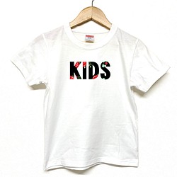 Tシャツ 『 KIDS 』 ローズ(バラ)ネーム 半袖 前面 男の子 女の子 キッズ ジュニア 1枚目の画像