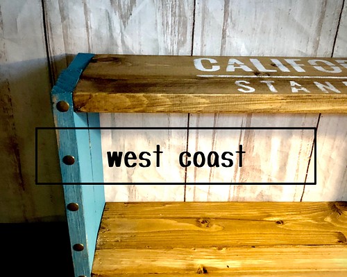 男前家具　西海岸風木製棚　カリフォルニア風