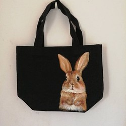 [sysy_view]  手提帆布袋-手繪非印刷 可愛療癒動物系列 第1張的照片