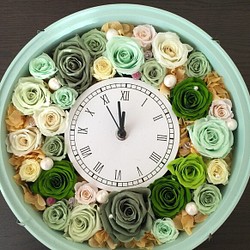 春の花時計(グリーン) 1枚目の画像