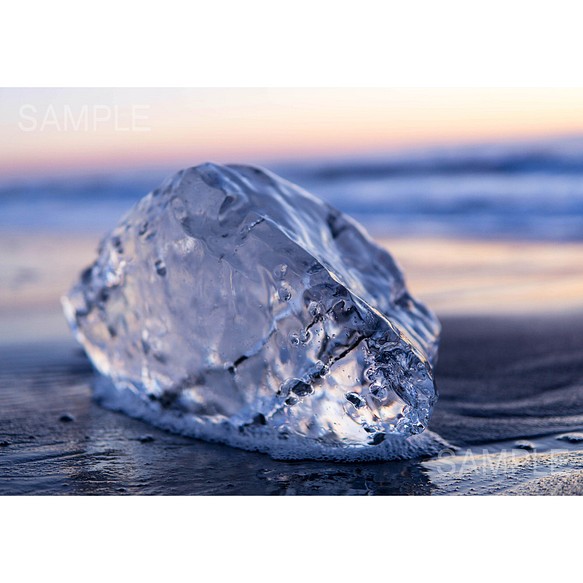 美しい氷の欠片、ジュエリーアイス・北海道風景写真 1枚目の画像