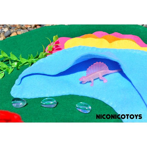 恐竜 プレイマット 知育玩具 ダイナソー おもちゃ・人形 NICONICOTOYS 