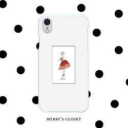 【iPhone SE2対応】〜MERRY'S CLOSET〜選べるドレスデザイン♡クリアスマホケース 1枚目の画像
