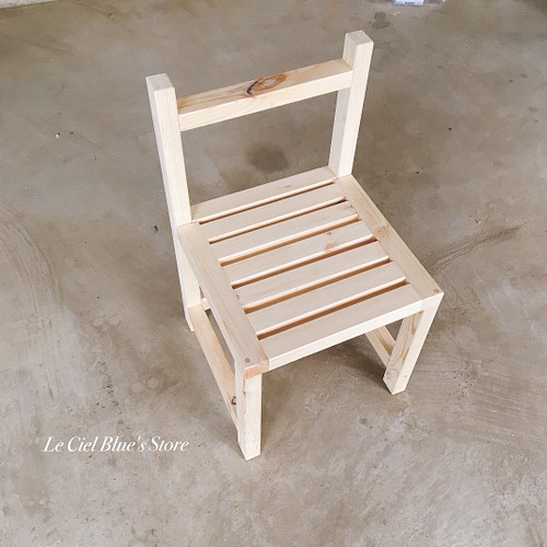 交換無料！ ひのき　栗の木　手作り椅子　木製椅子　スツール　ハンドメイド　セット スツール