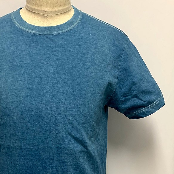 藍染 Tシャツ Mサイズ 5.6オンス 一点物 1枚目の画像