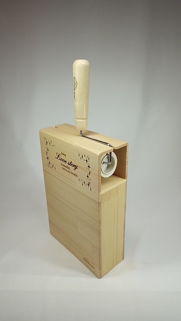 木製　コロコロクリーナー　ストッカー付き 1枚目の画像