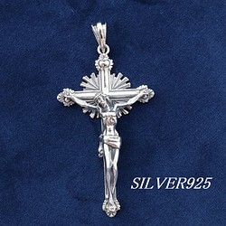 SILVER925 クロス 十字架 キリスト ペンダントトップ