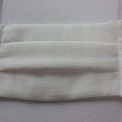 マスク白ガーゼ綿100％天然繊維 1枚目の画像