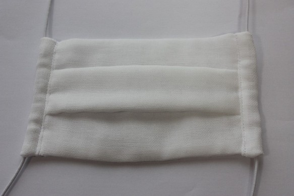 マスク白ガーゼ綿100％天然繊維 1枚目の画像