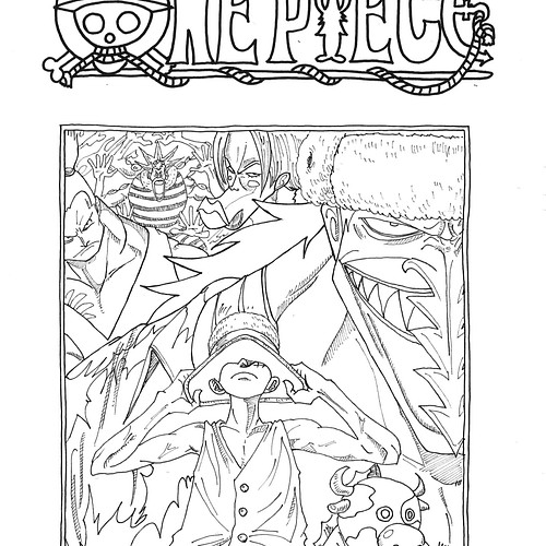 One Piece 1 10巻 塗り絵10枚セット イラスト Tomyi 通販 Creema クリーマ ハンドメイド 手作り クラフト作品の販売サイト