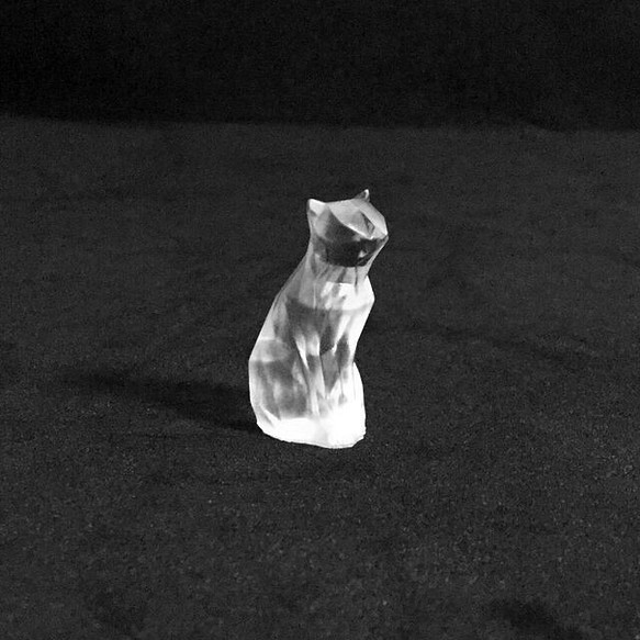 【鉱石風猫】モチーフ 　レジン用シリコンソフトモールド　UVレジン対応　 1枚目の画像