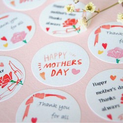 【happy mother’s day】母の日♡シール　サンキューシール 1枚目の画像