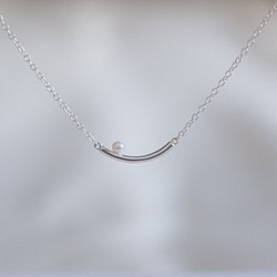 lítið perla  necklace：ベビーパールネックレス　silver925　シルバー 1枚目の画像