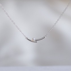 lítið perla necklace2：ベビーパールネックレス　silver925　シルバー 1枚目の画像