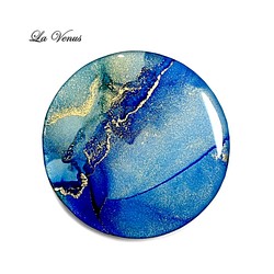 iris オーダーメイド (コースター アクセサリートレイ アルコールインクアート レジン レジンアート 海 地球) 1枚目の画像