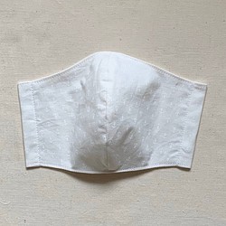 男女兼用大きめ立体マスク 白イカリ 1枚目の画像