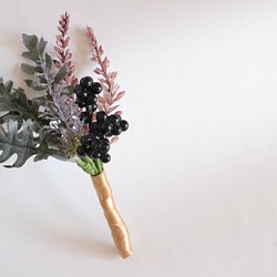 《造花》ブートニア　コサージュ　シンプル 1枚目の画像