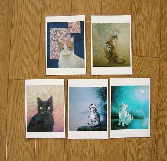 猫のポストカード（選べる5枚セット） 1枚目の画像