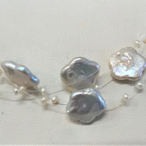 淡水真珠のネックレス 花型真珠 ネックレス・ペンダント ぱーるＡ＆Ｓ 