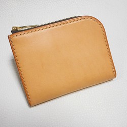 L字ファスナーウォレット～zipper wallet natural～ 1枚目の画像