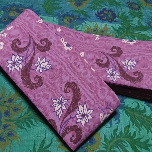 創作帯☆角帯 リバーシブル エスニック柄 巾約10cm 和装・和小物 kain 