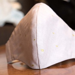 日本製ダブルガーゼ立体マスク 鼻ワイヤー入り 1枚目の画像