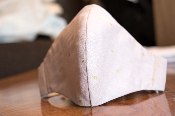 日本製ダブルガーゼ立体マスク 鼻ワイヤー入り 1枚目の画像