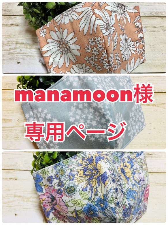 manamoon様専用ページ☆大きめサイズマスク3枚SET 1枚目の画像