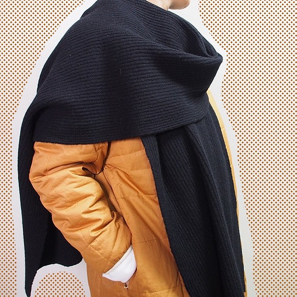 【creema限定新春福袋】ウールカシミヤマフラーゴム編み（4色展開）＋カラーコート 1枚目の画像