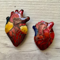 心臓ブローチ 1枚目の画像