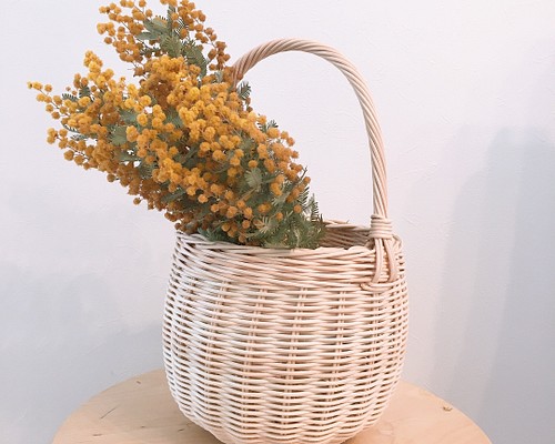 マリナボーダー つる で編んだ 花瓶 かご 籠 篭 ヴィンテージ | kdcow.com