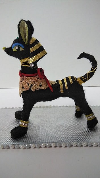 アヌビス犬とメモスタンド エジプト アヌビス神 古代壁画 アンク フェルト人形 ぬいぐるみ 人形 ウイッチカンパニー 通販 Creema クリーマ ハンドメイド 手作り クラフト作品の販売サイト