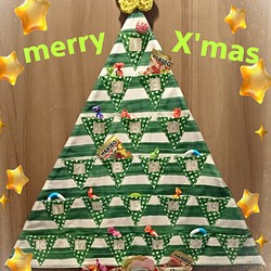 毎年使える アドベントカレンダー クリスマス タペストリー 北欧風 クリスマスツリー ウォールデコ さくら 通販 Creema クリーマ ハンドメイド 手作り クラフト作品の販売サイト