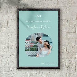 ウェルカムボード 結婚式 ポスターパネル印刷　#06 1枚目の画像