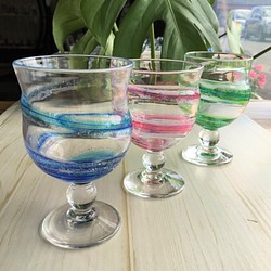 彩色雲母日本飲料杯 第1張的照片