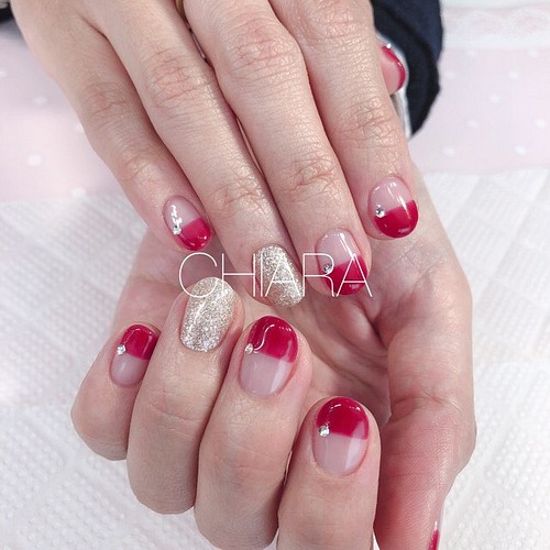 No 4 ハーフフレンチデザインネイル ブライダル お呼ばれ デート フォーマル ネイルチップ ネイルシール 大人のネイル Chiaranails 通販 Creema クリーマ ハンドメイド 手作り クラフト作品の販売サイト