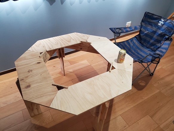 二段階高さ調整可能　囲炉裏テーブル　ジカロテーブル 1枚目の画像