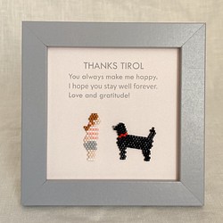 ペットフレーム＆名入れ【THANKS BUDDY art frame（ラブラドールレトリーバー）】犬 ペット 黒ラブ 1枚目の画像