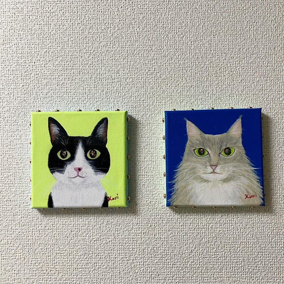 猫好きさんのためのアートパネル（原画）オーダー販売 絵画 アトリエ