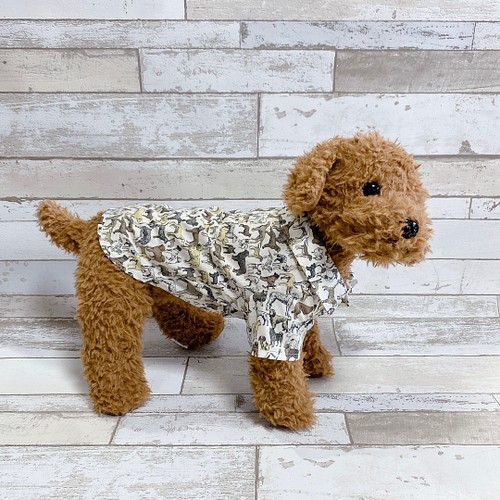 犬の洋服✨リバティ ベストインショー 犬用半袖シャツ 犬服 ベージュ 