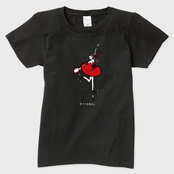 エスメラルダ赤 レディスＴシャツ バレエ/バレリーナ Tシャツ OTTONAL