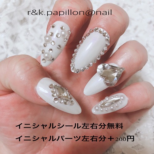 ネイルチップ 量産型 韓国ネイル キラキラネイル ネイルチップ ネイルシール R K Papillon Nail 通販 Creema クリーマ ハンドメイド 手作り クラフト作品の販売サイト