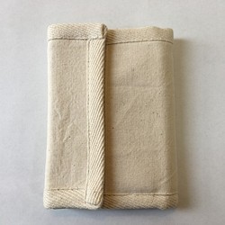 クリームウォレット　コットンキャンバス　二つ折り財布 1枚目の画像
