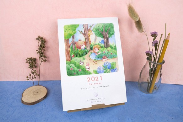 2021年卡片式桌曆-森林裡的小故事 第1張的照片