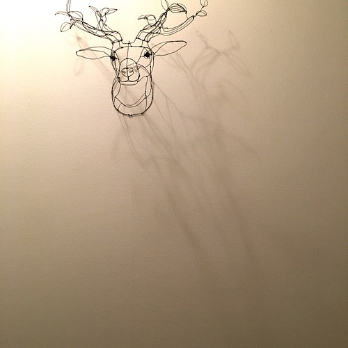 可愛いクリスマスツリーやギフトが！ ワイヤーアート　ワイヤークラフト 鹿　tree すずめ アート/写真